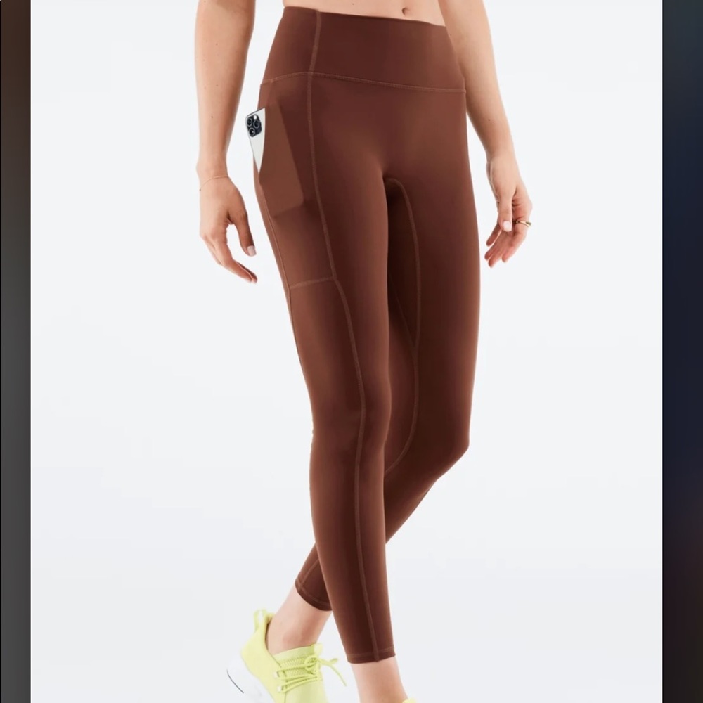 Fabletics High Waisted Brown Leggings